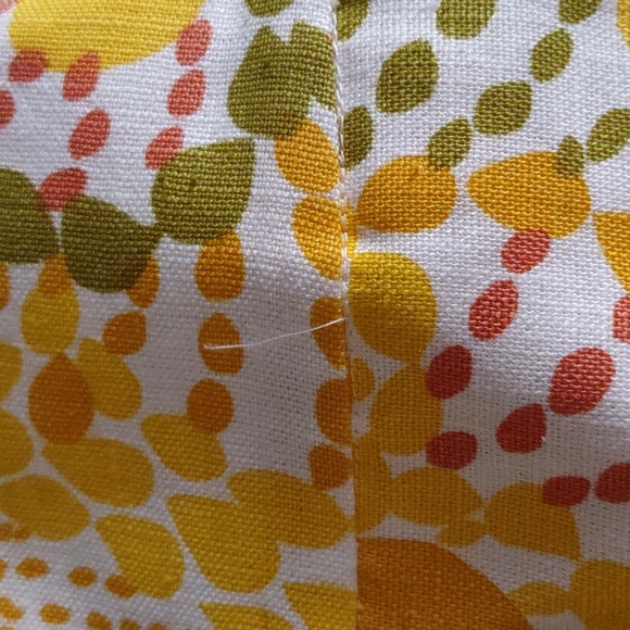 J. Crew Size 6 100% Linen Yellow Boho Print Mini Skirt With Pockets - Picture 11 of 15